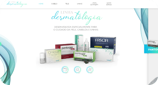 Website Linha Dermatológica